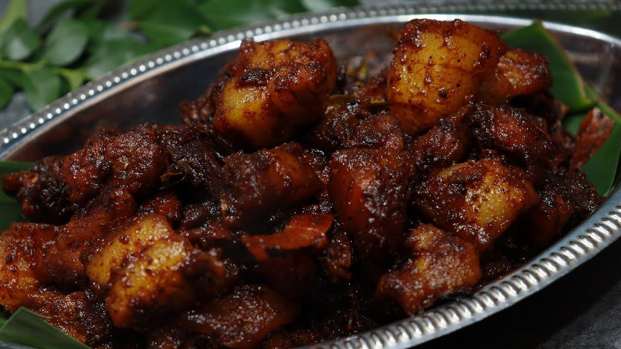 Easy & Tasty Kerala Style Pork Roast | Pork Ularthiyathu | How to make Kerala Style Pork Fry