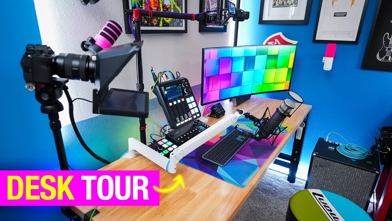My Totally Revamped Desk Setup for YouTube, Podcasts, and Streaming