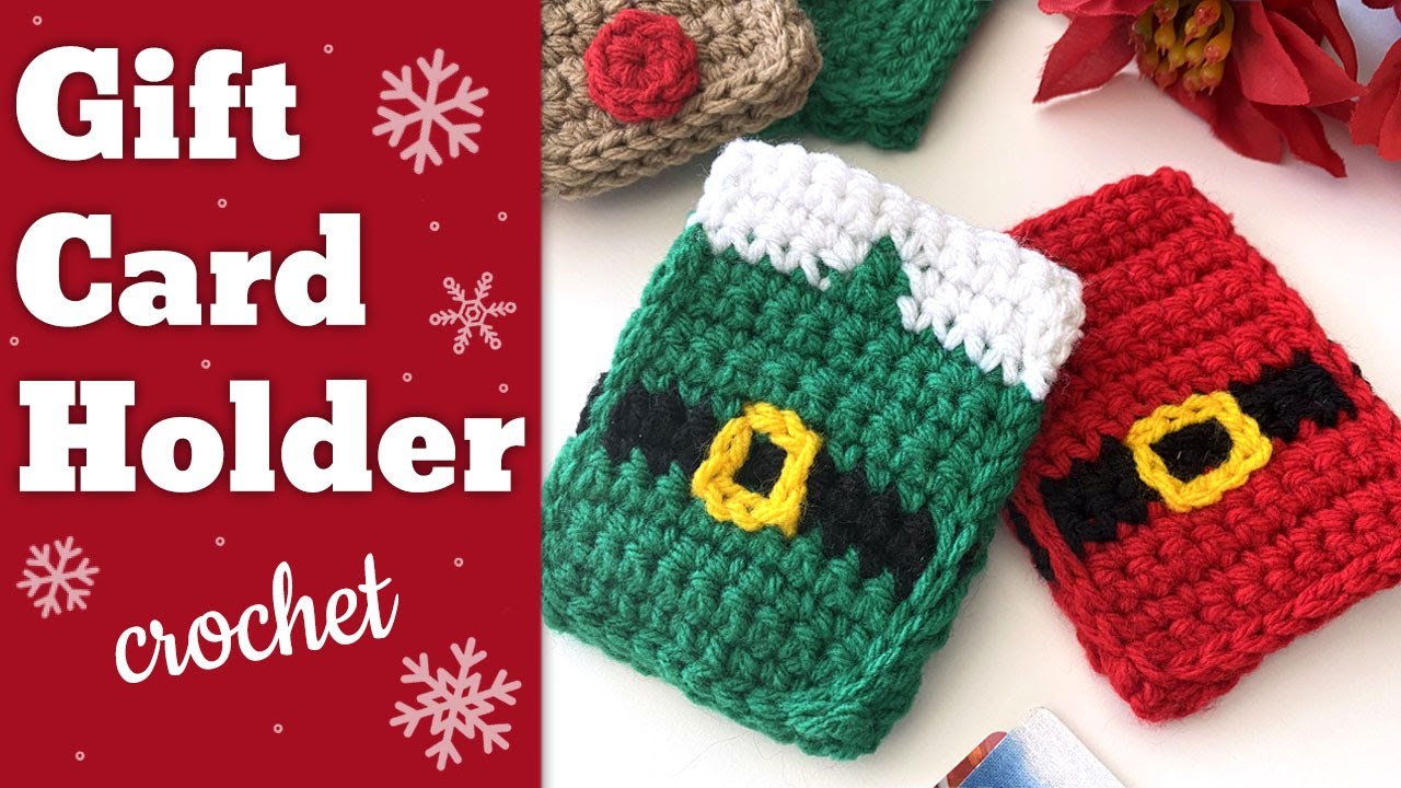 Christmas Gift Card Holder Tutorial  | Crochet Santa | Crochet Elf   [EASY]