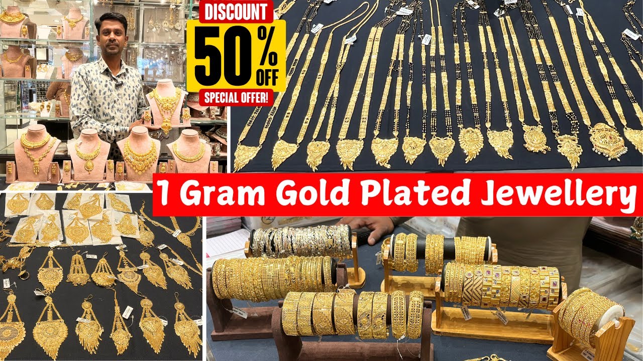 Flat 50% OFF 1 Gram Gold Plated Jewellery Bangles Mangalsuthr Charminar Ladbazar Online Shopping Avl