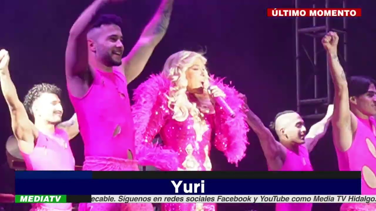Presentación de Yuri en la Feria San Francisco Pachuca Hidalgo 2025