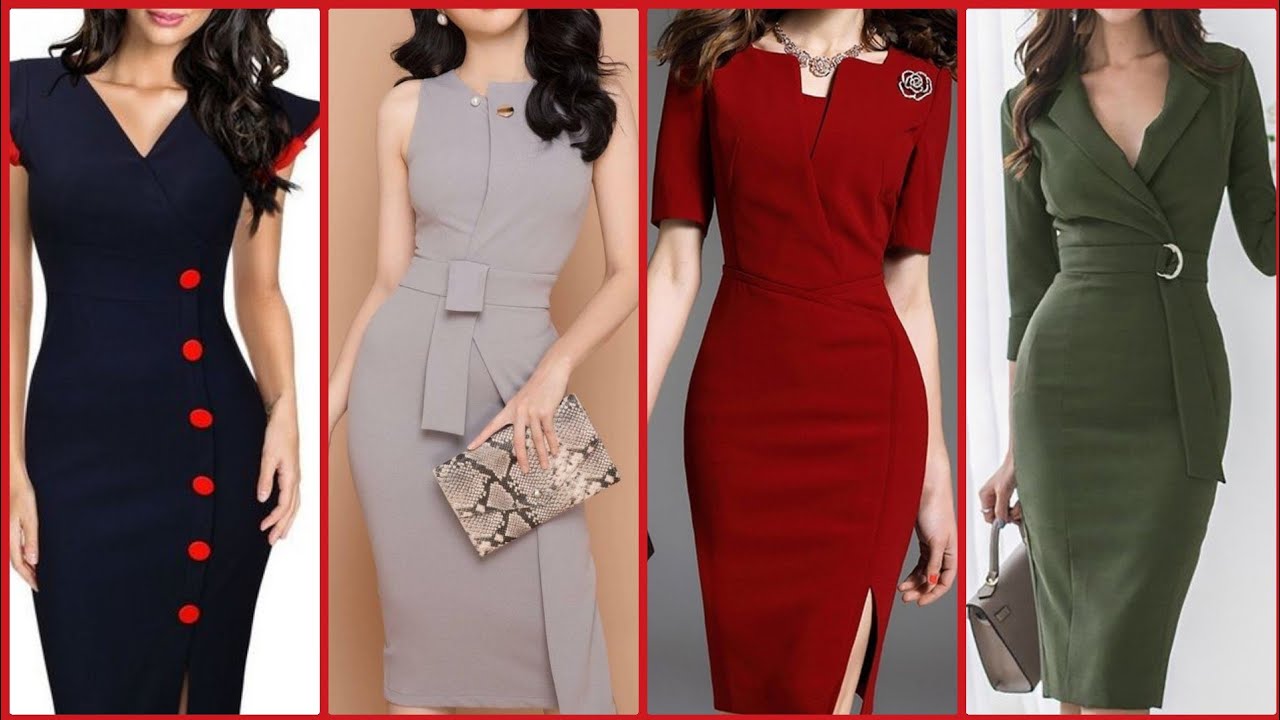 Most Trending 2020 Daily Office Wear Women's bodycon Dresses Bodycon Business Outfit