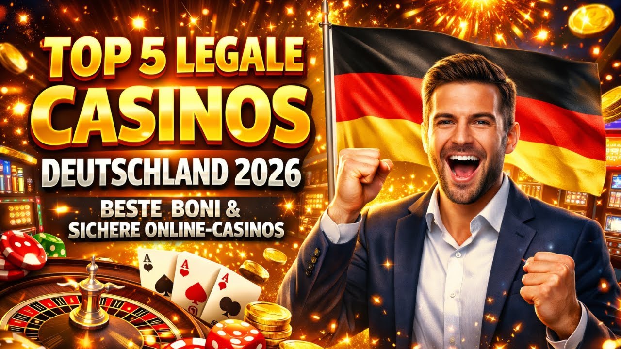 TOP 5 LEGALE CASINOS DEUTSCHLAND 2026 – BESTE BONI & SICHERE ONLINE-CASINOS