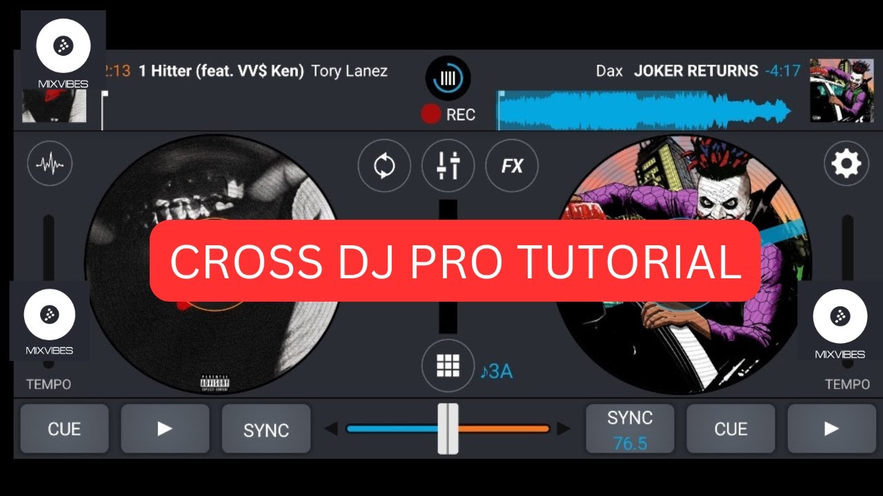 Как настроить Cross DJ Pro и скретчить с помощью горячих меток и эффектов (ПОСЛЕДНЕЕ УЧЕБНОЕ РУКО...