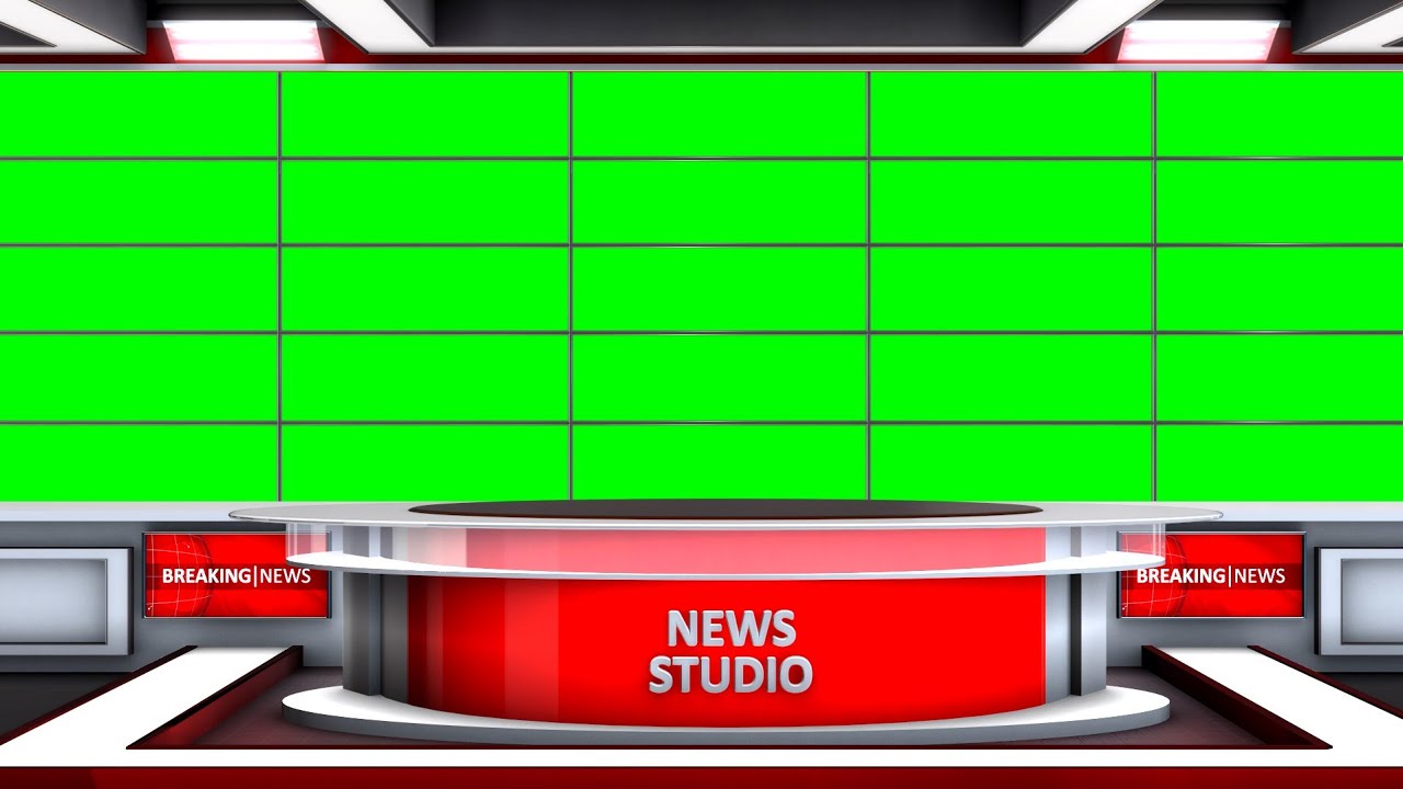 Green Screen News Studio | With After Effects Templates & Adobe Premier Templates