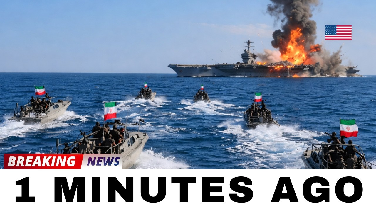 60 Iranian Boats Suddenly CLOSED IN on a U.S. Carrier in Hormuz &mdash; Then Everything Changed