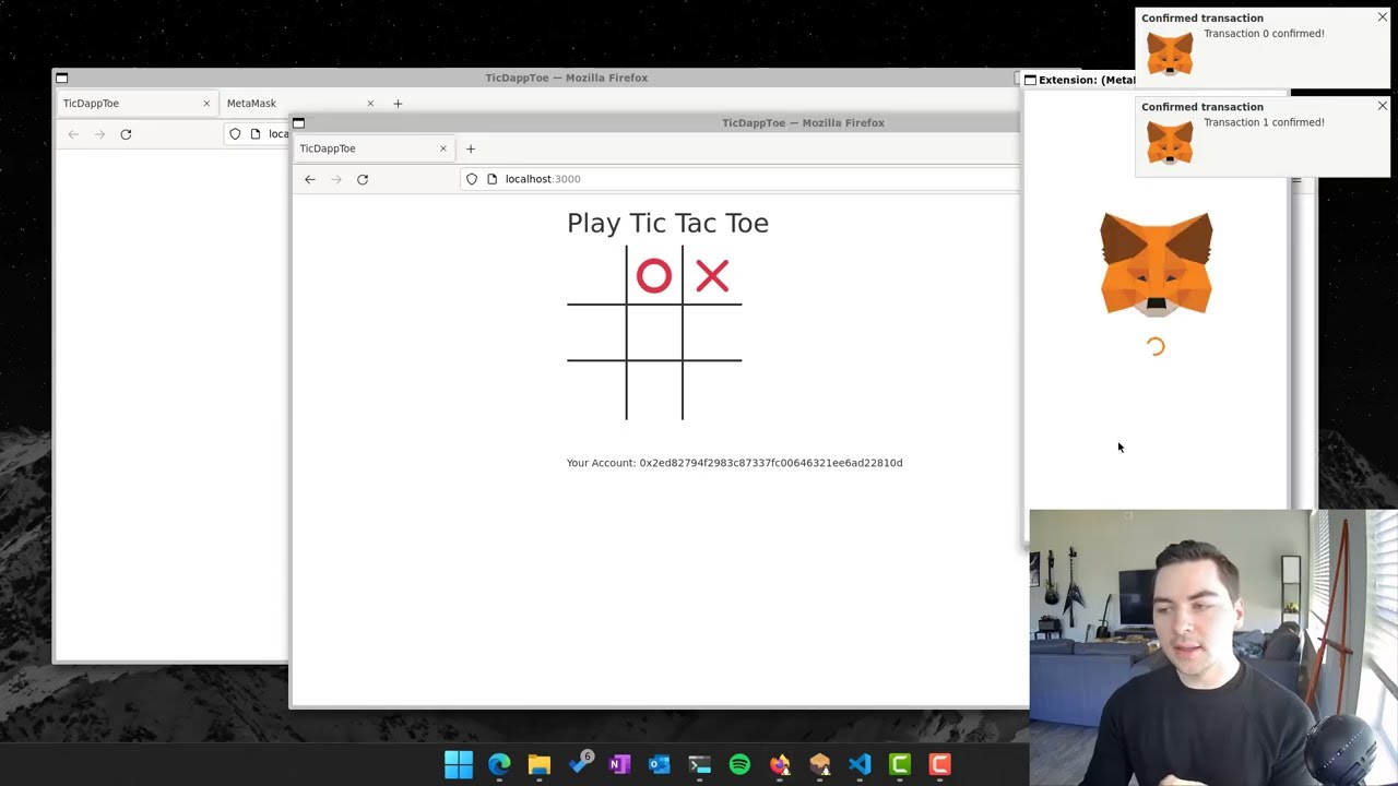 TicDappToe - Create a Web 3 Dapp with WSL