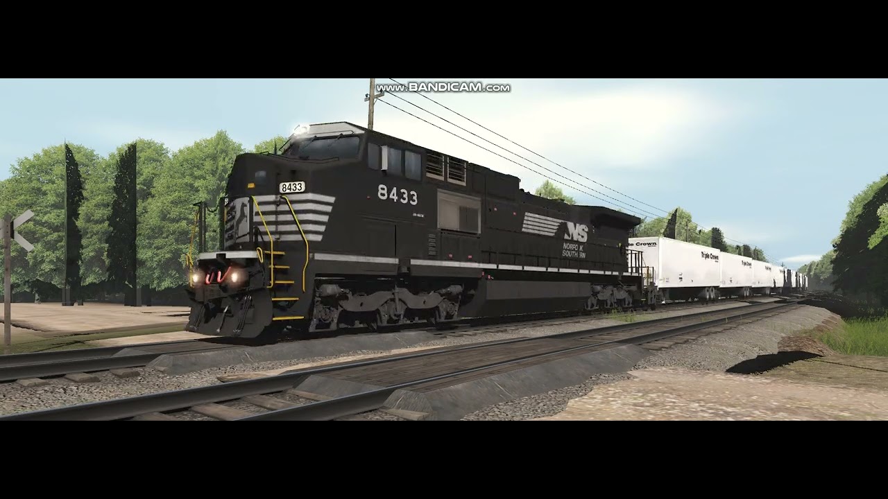 Norfolk Southern GE D8-40CW Roadrailer Runby