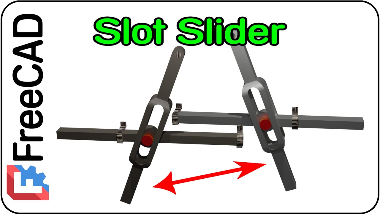 The New Assembly Workbench of FreeCAD: Modified Slider Joint using Parallel and Distance Joints (2)