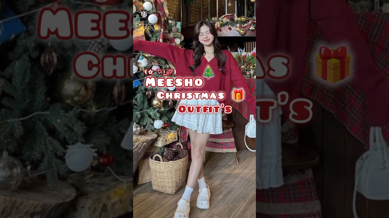 Christmas outfits from meesho 🎄🎁 #meesho #christmas
