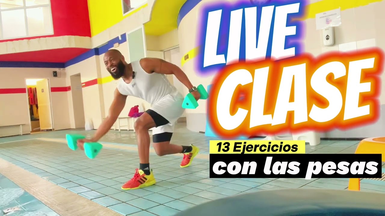 AQUAFITNESS, AQUAGYM E HIDROGINASTICA: 13 ejercicios con las pesas