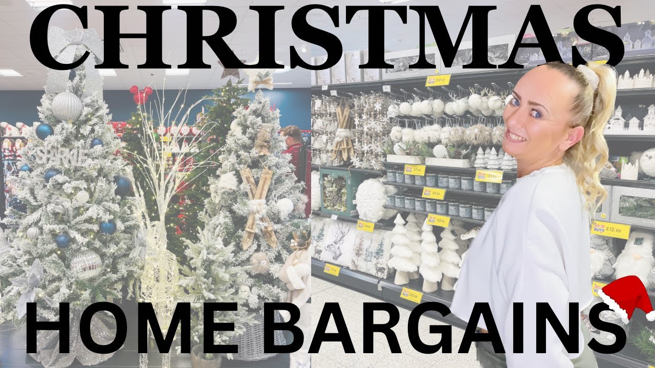 NEW IN HOME BARGAINS CHRISTMAS 2023🎄 Come shop with me ✨ #homebargains #candycane #farmhouse