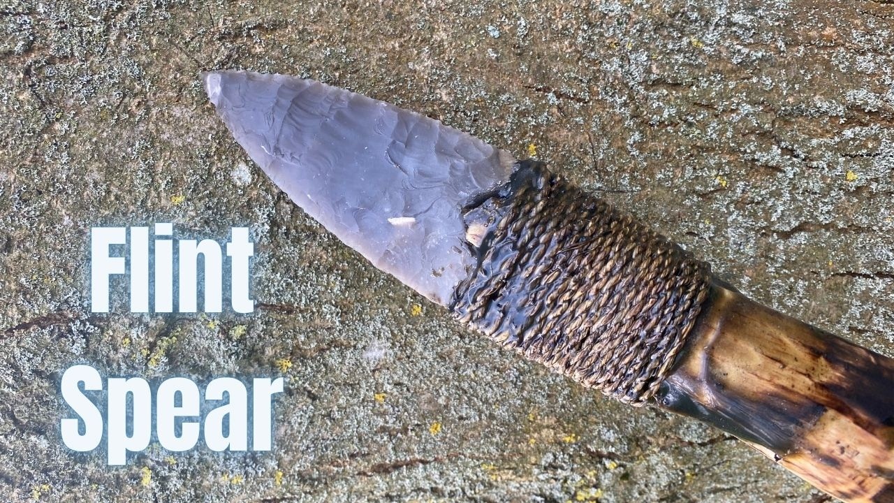 Making a flint spear