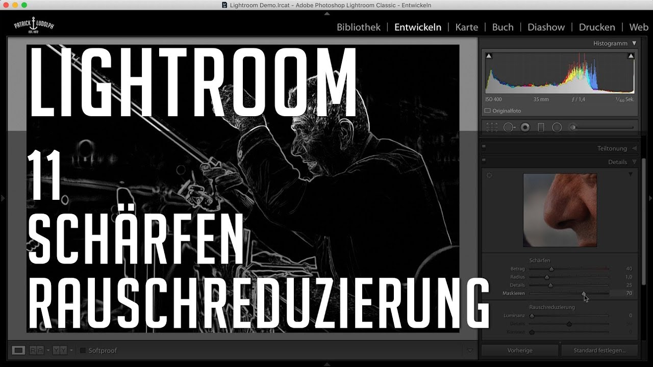 Lightroom - Mein Workflow / 11 Schärfe und Rauschreduzierung