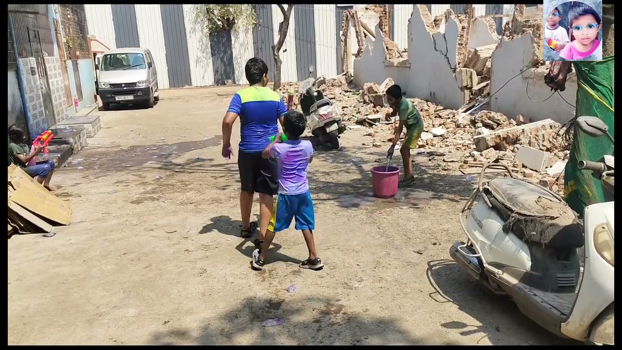 Holi 2026#aaryaandaaryanfun#childhood#childhoodmemories#holi#india#viral#trending