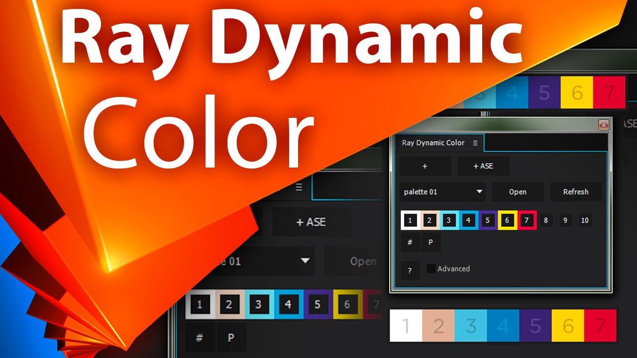 Библиотека цветов. Обзор Ray Dynamic Color для After Effects - AEplug 077