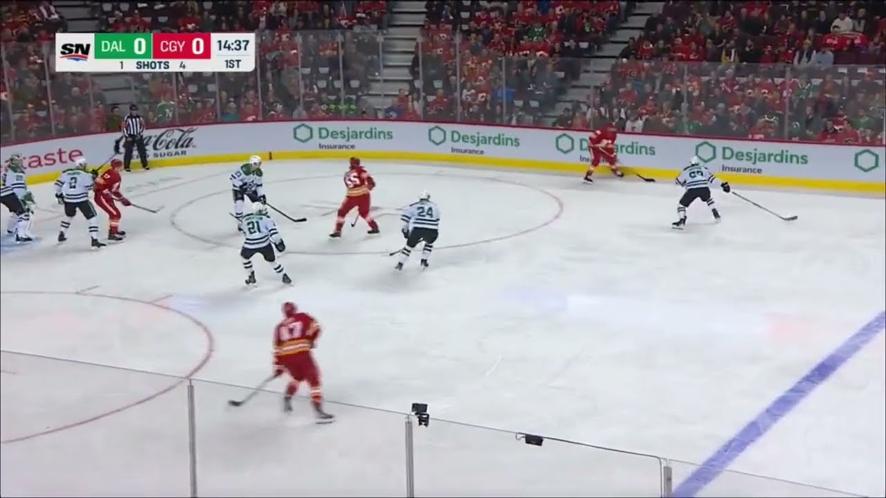 Connor Zary Scores His First NHL Goal On His First NHL Shot In His First NHL Game!