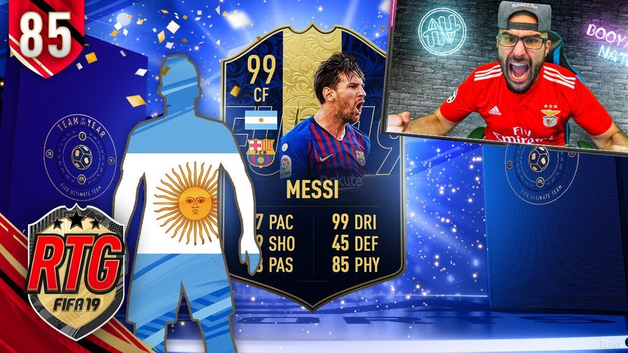 OMG I GOT TOTY MESSI! - FIFA 19 Ultimate Team RTG #85