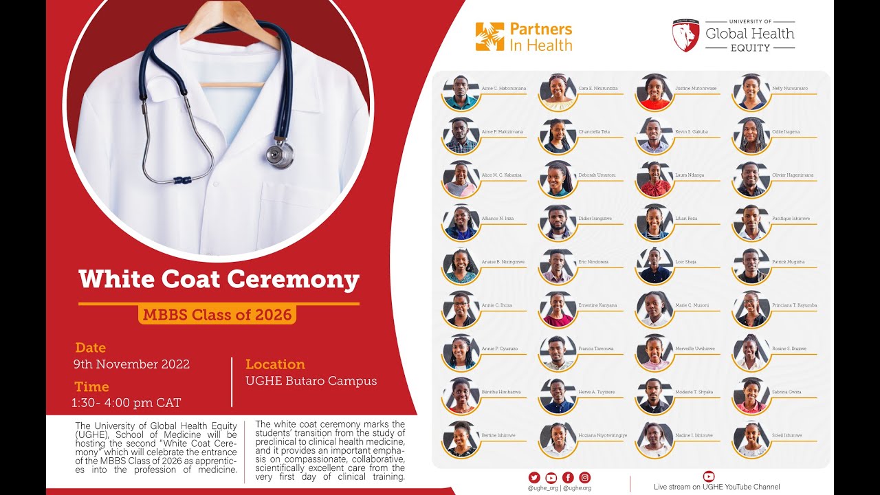 White Coat Ceremony, MBBS/MGHD Class of 2026