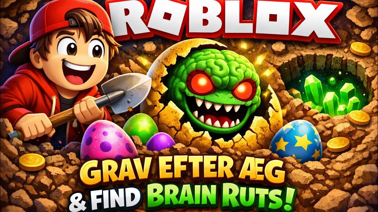Roblox jeg graver efter æg og finder brainrots!
