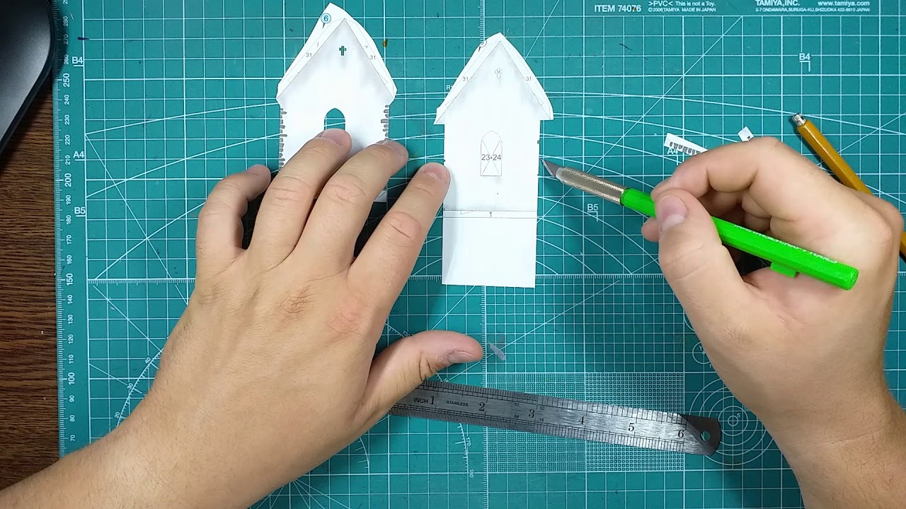 PAPÍROVÝ MODEL Kostel sv. Voršily 1:150 2. díl ▶ Paper model FULL BUILD STEP BY STEP  ▶ part 2