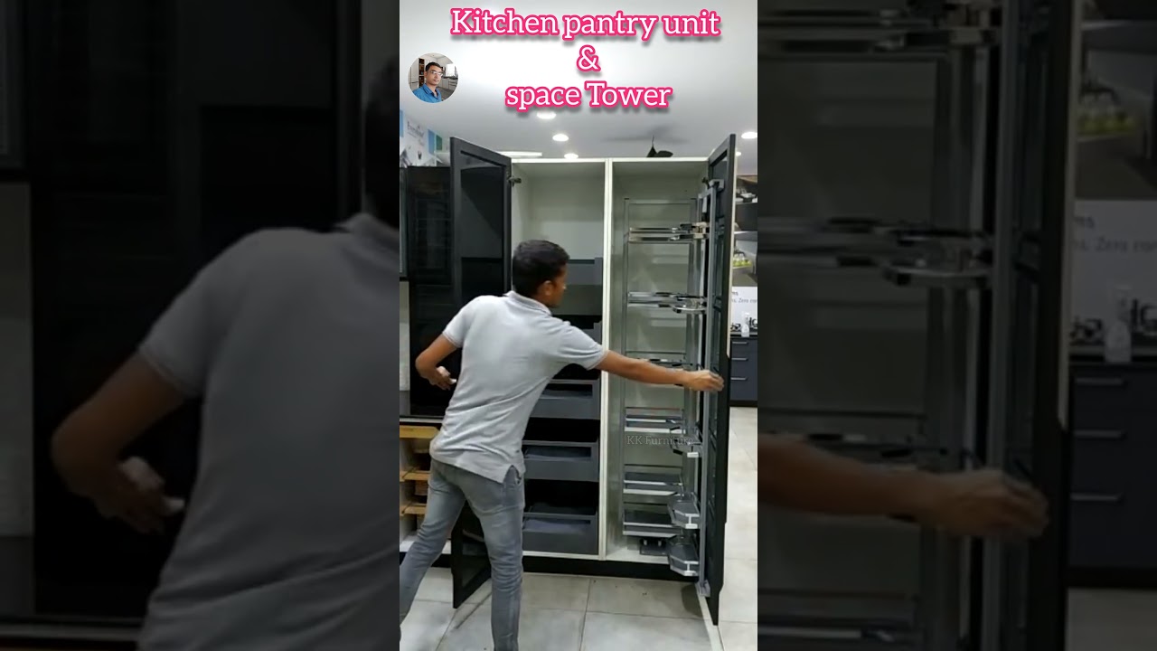 kitchen pantry unit & space tower #pantry #modularkitchen #kkfurniture #shorts