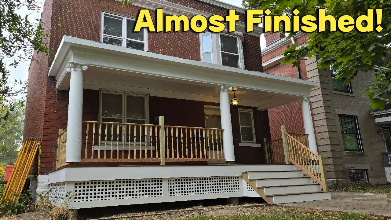 We're So Close To Finished! Rail and More Trim Installation | Historic Front Porch Rebuild Episode 6