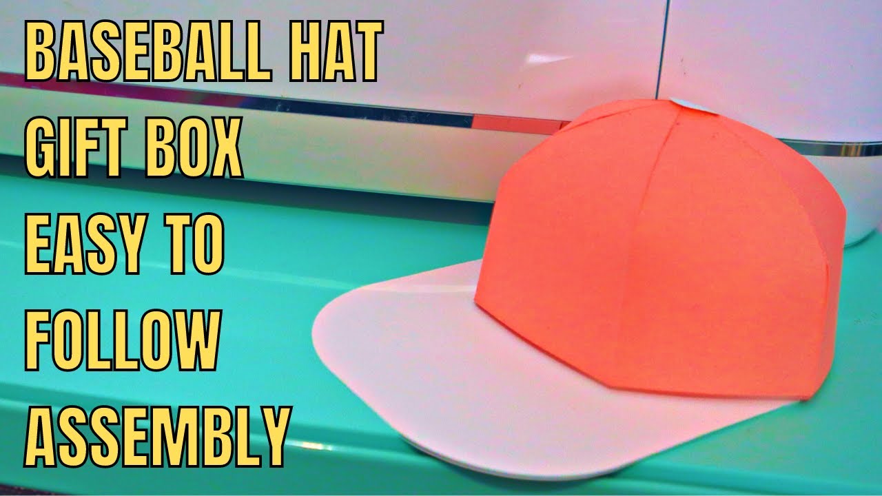 How to make a baseball hat or cap gift box with your Cricut machine