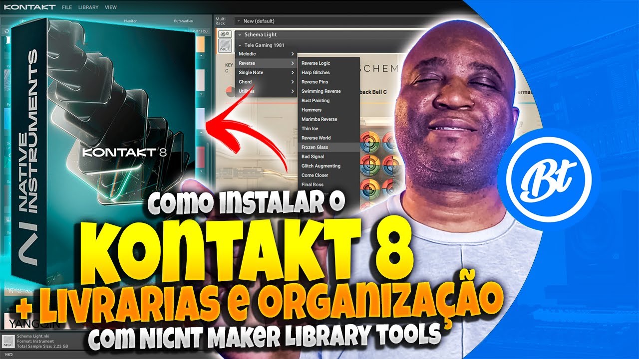 Como instalar o Kontakt 8 configurar e adicionar  livrarias - Melhor método!