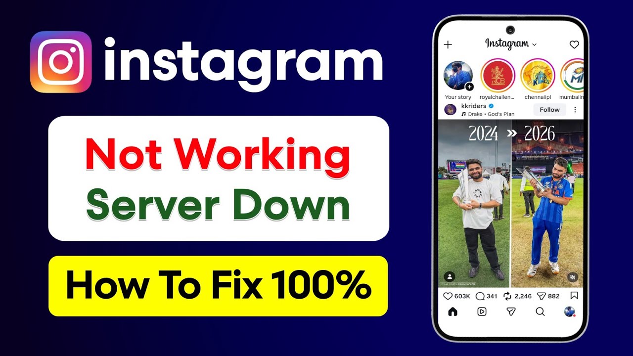 Instagram Server Down Today | Why Instagram Not Working Today | Fix Instagram DM/Send/Unsend/Loading