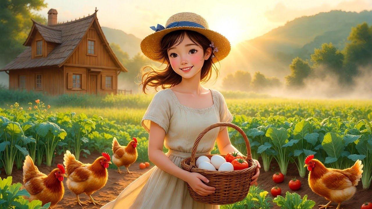 Finding Peace in the Simple Life 🌿 Harvesting Fresh Eggs & Cooking | Ghibli Vibe ASMR