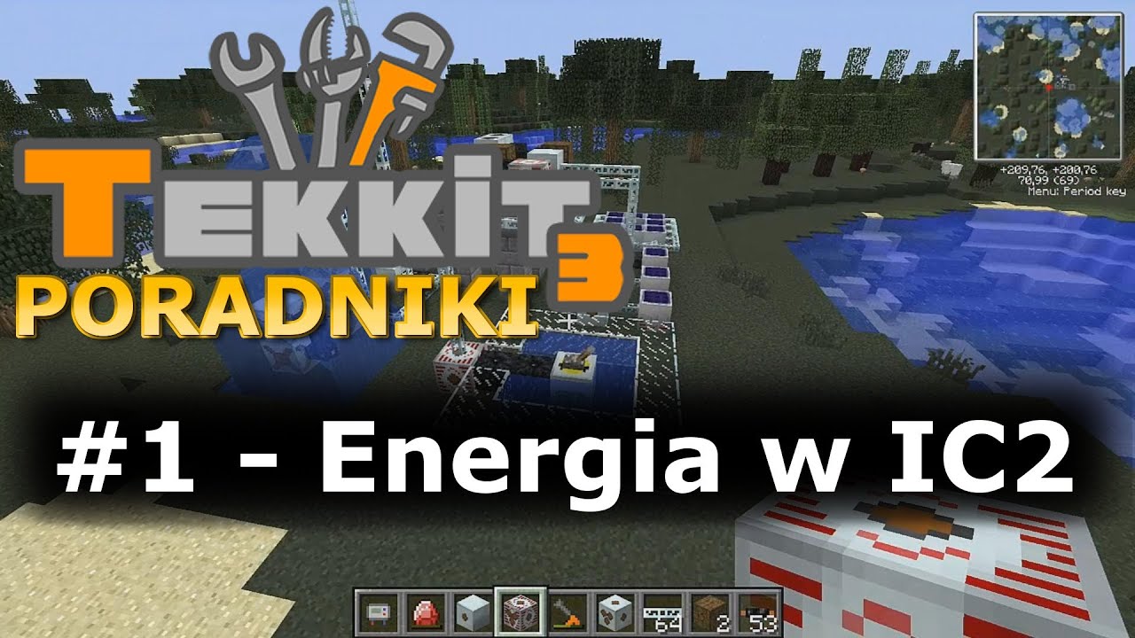 Minecraft TEKKIT Classic/Lite - Jak produkować energię w IndustrialCraft2 - Poradnik #1
