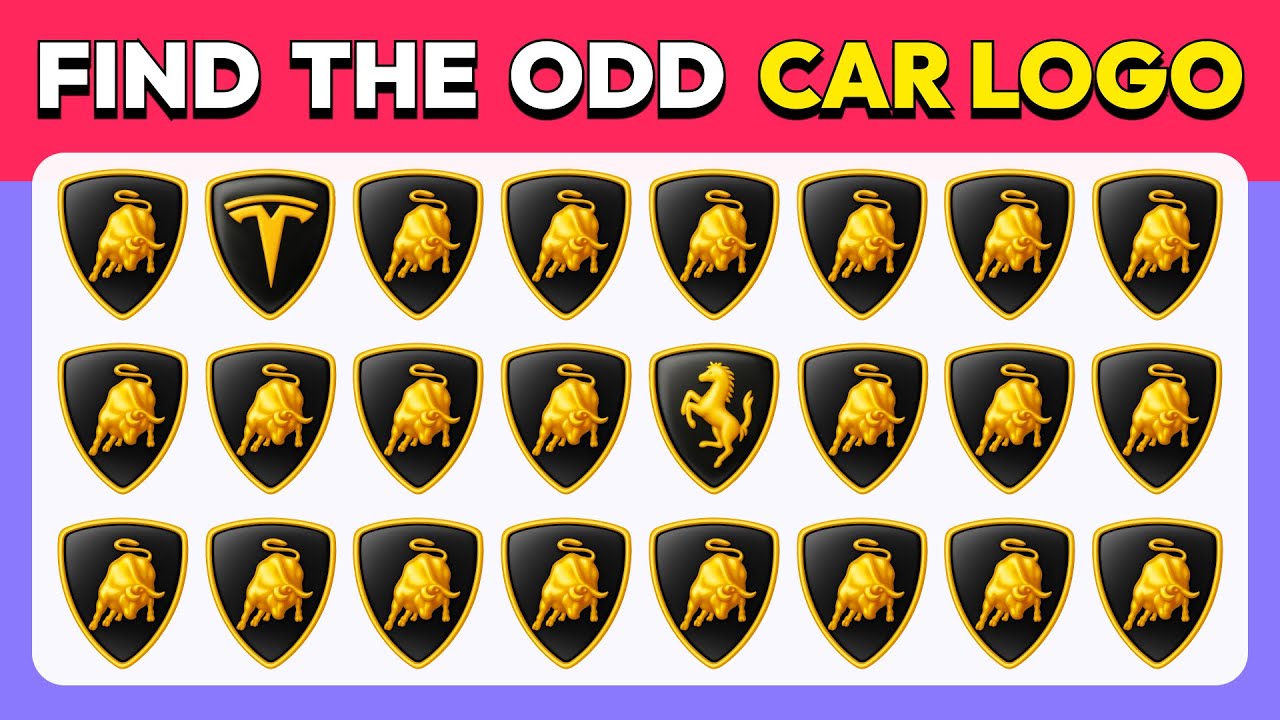 Find the ODD One Out - Car Logo Challenge 🚘🔥 | 35 Car Logo Puzzles