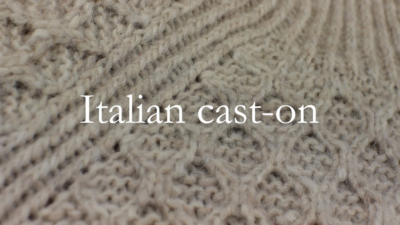DIAMOND JUMPER #01 - Italian cast-on