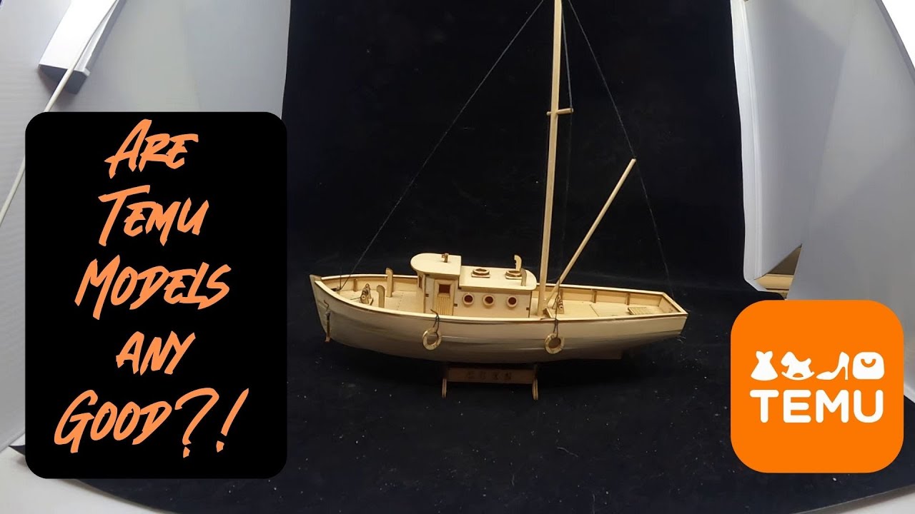 Temu Wooden fishing ship kit review