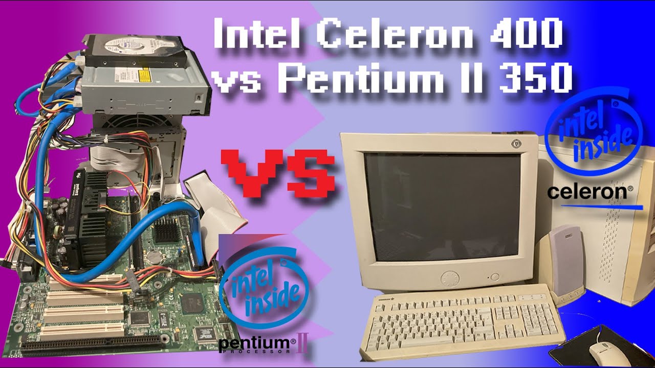 Neues aus dem PC Keller:  Celeron 400 gegen Pentium II 350 Vergleich