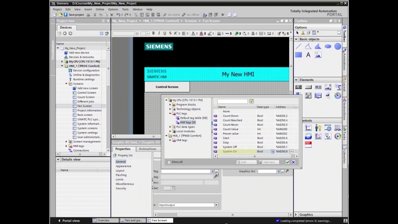 06: How to Insert and Use a Graphics List in a HMI project in TIA Portal || WinCC