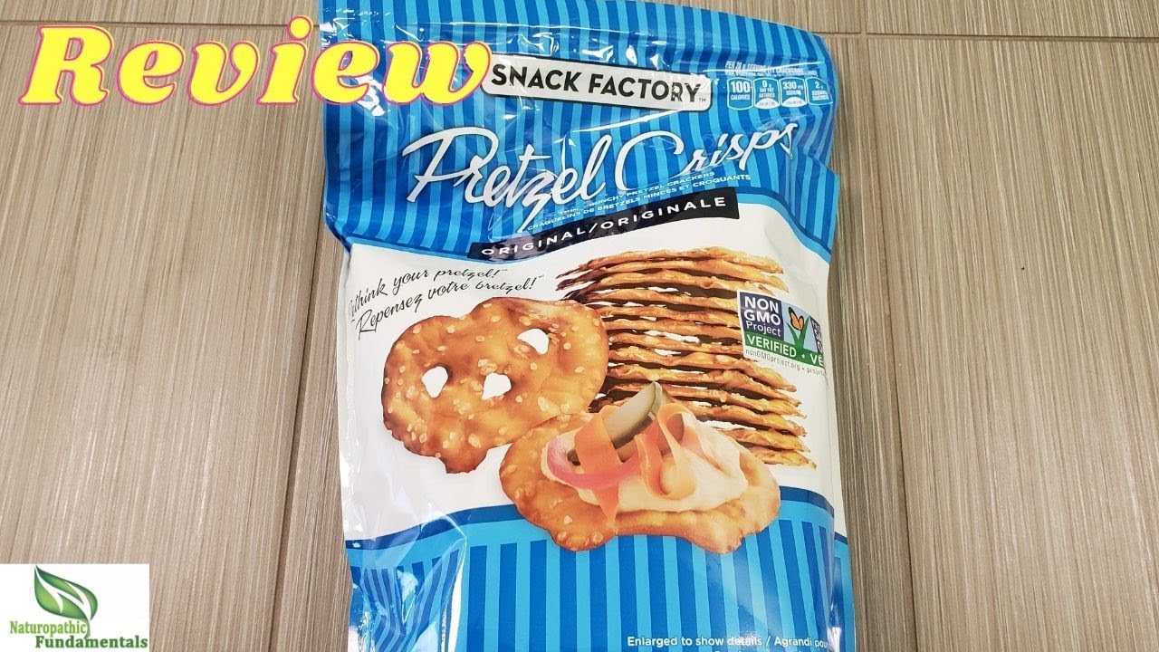Review Snack Factory Pretzel Crisps Original non GMO