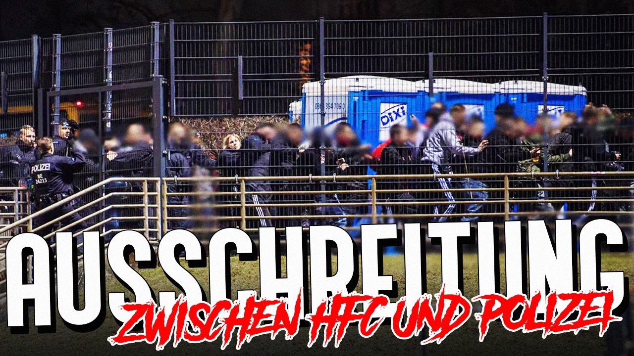 Ausschreitungen zwischen HFC-Ultras und Polizei! (Halle - Chemnitz)
