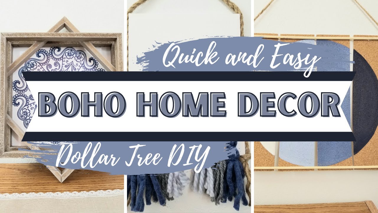 Quick and Easy Boho Style Home Decor DIY | Dollar Tree DIY | Simple Styles on a Budget | Glue La La