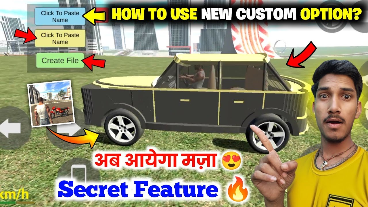 New Custom Option Cheat Code in indian Bike Driving 3D 😍🔥 How To Use New Feature | KXP VINEET YT