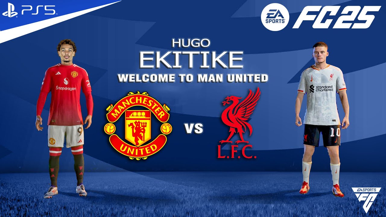 FC 25 - Man united vs Liverpool ft. Ekitike, Wirtz, Kerkez, Cunha, Mbeumo, Salah | PS5 Gameplay 4K
