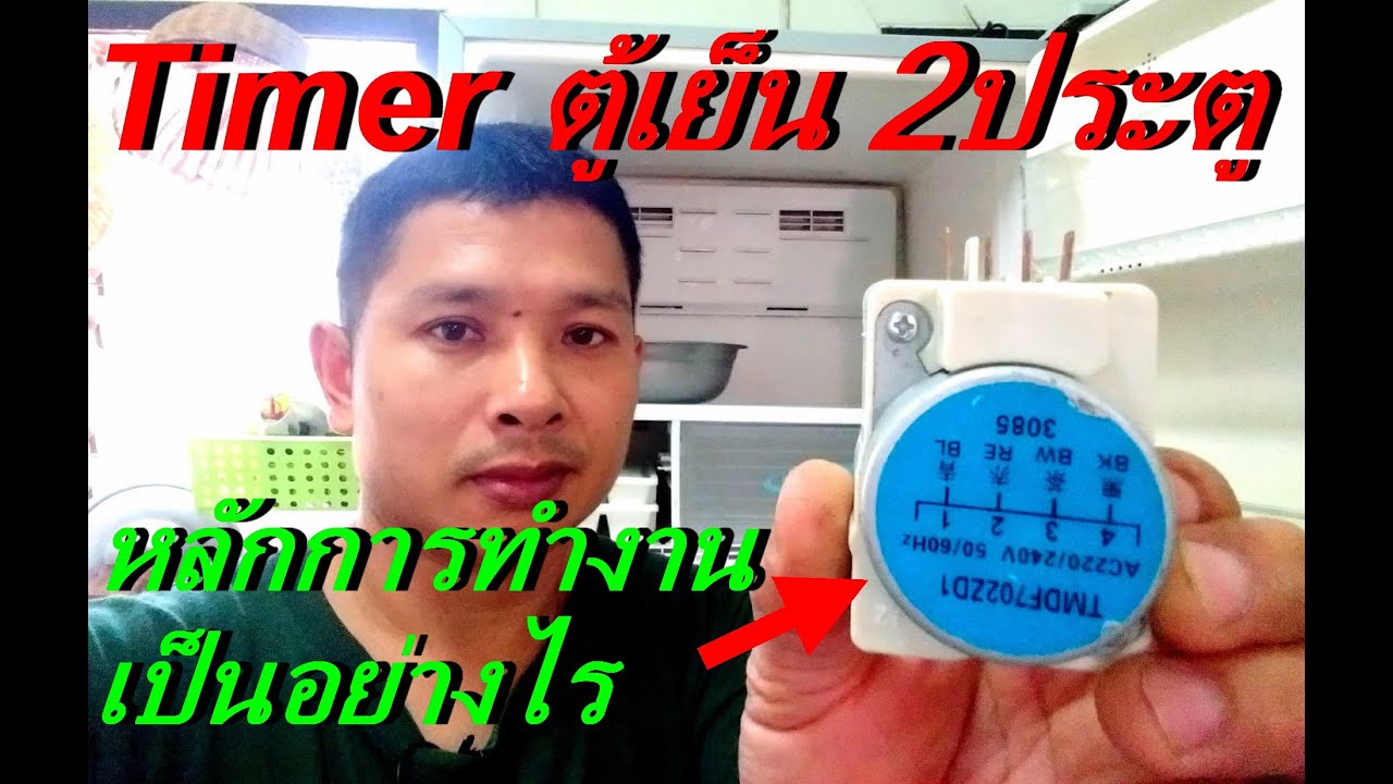 หลักการทำงานของ Timer และวงจรควบคุม
ตู้เย็น2ประตู (Working Principle of 2-Door Refrigerator Timer)