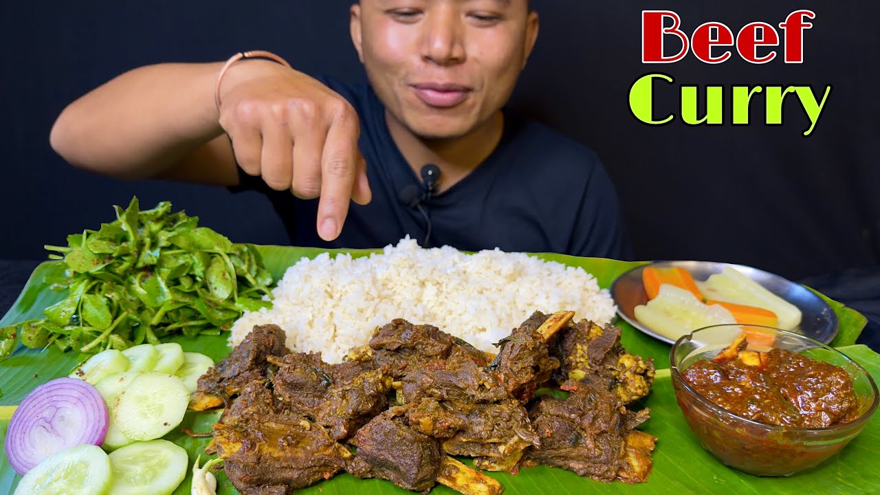 Beef Curry Mukbang || Sybada Khadang di Loire😁 ||
