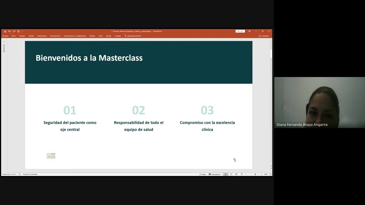 MasterClass en Salud | Eventos Adversos: Reporte, Análisis y Aprendizaje