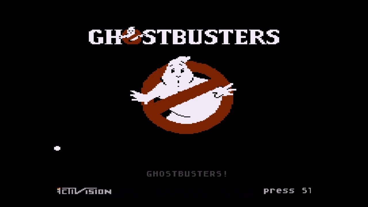 Atari 8-bit - Ghostbusters Video Game (1984) Theme Song