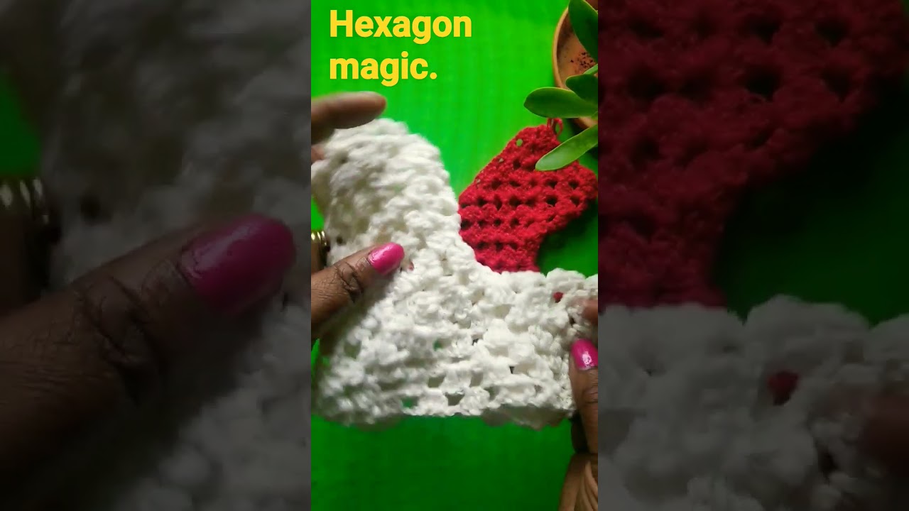 Hexagonal magic. #crochet #shorts #knitting #knitters #crotchet #crotcheters