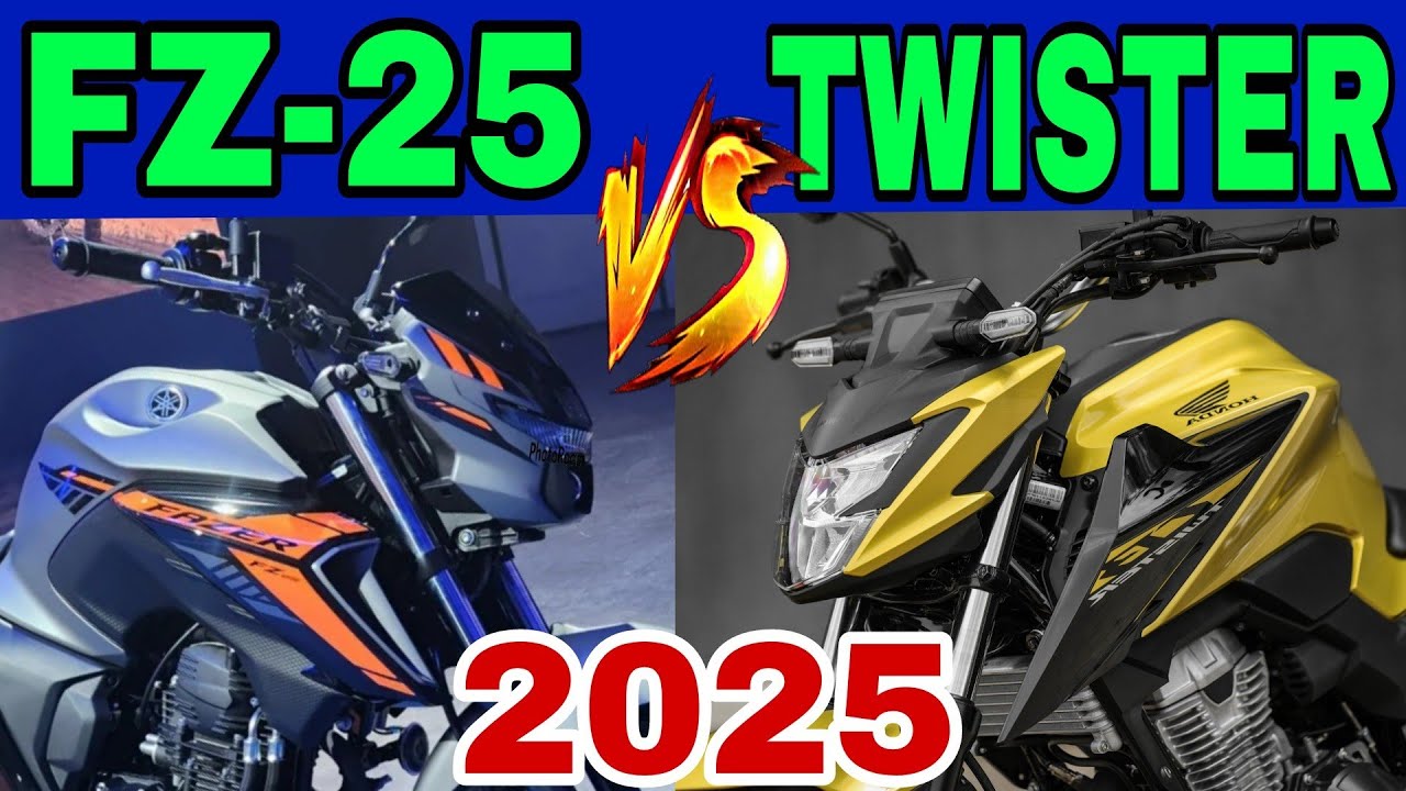 CB Twister 2025 vs Nova Fazer Fz-25!