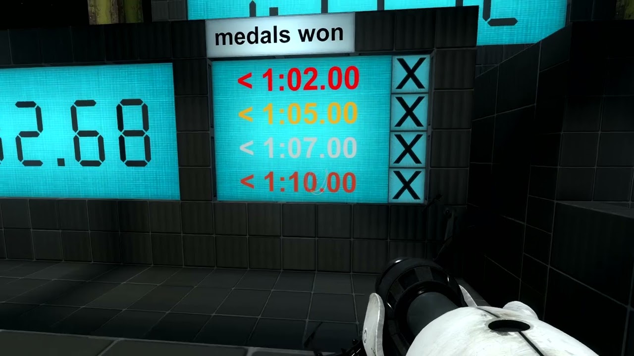 playing some more portal 2 chambers!
