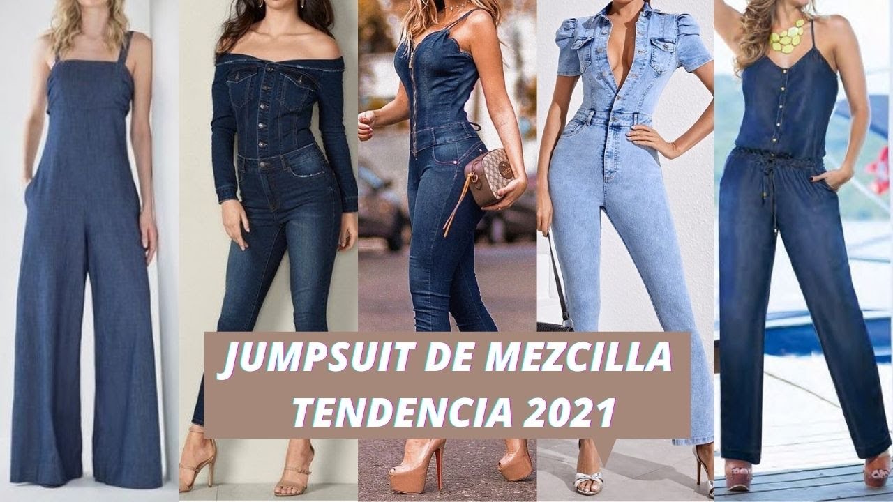 JUMPSUIT DE MEZCLILLA EN TENDENCIA 2021😍DENIM JUMPSUIT ON TREND 2021